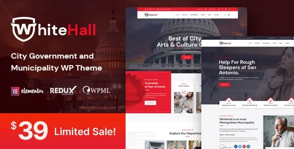 White Hall v1.6 市政和政府 WordPress 主题下载